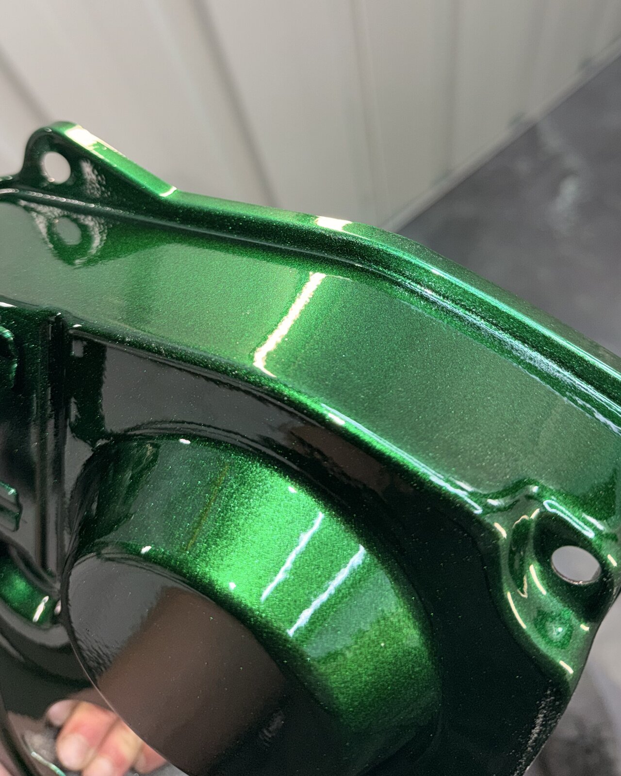 Powder-coated finish
