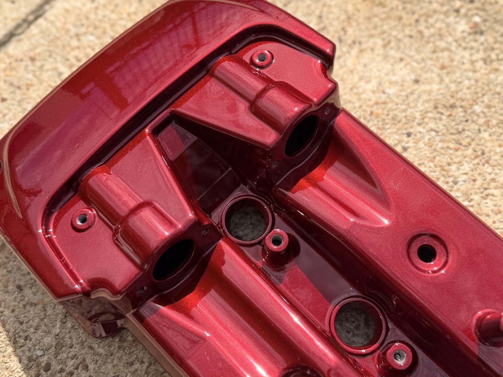 Powder-coated finish