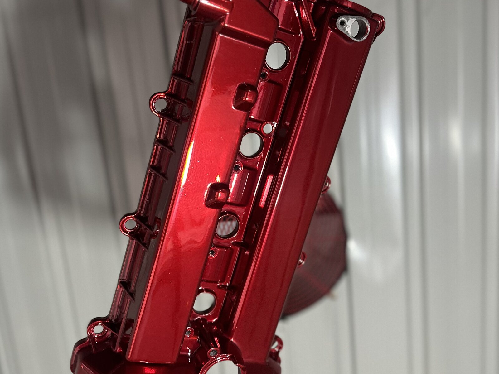 Powder-coated finish