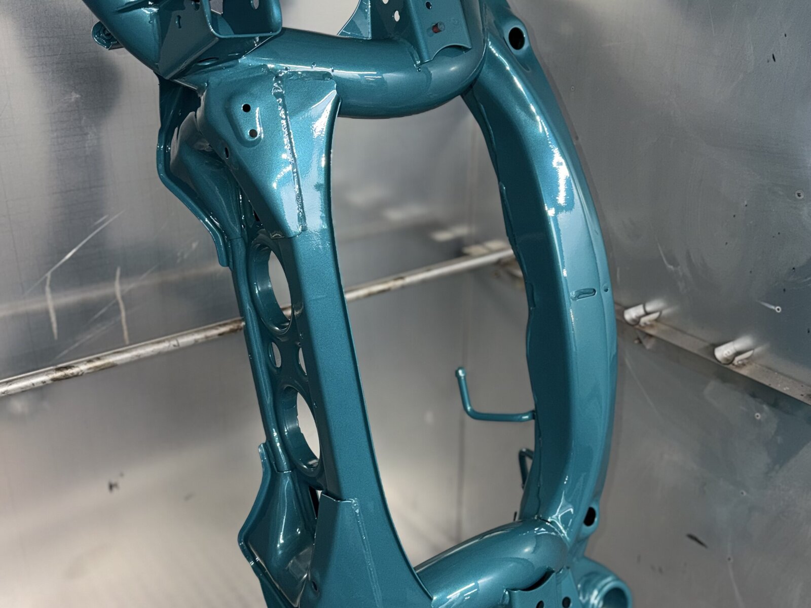Powder-coated finish