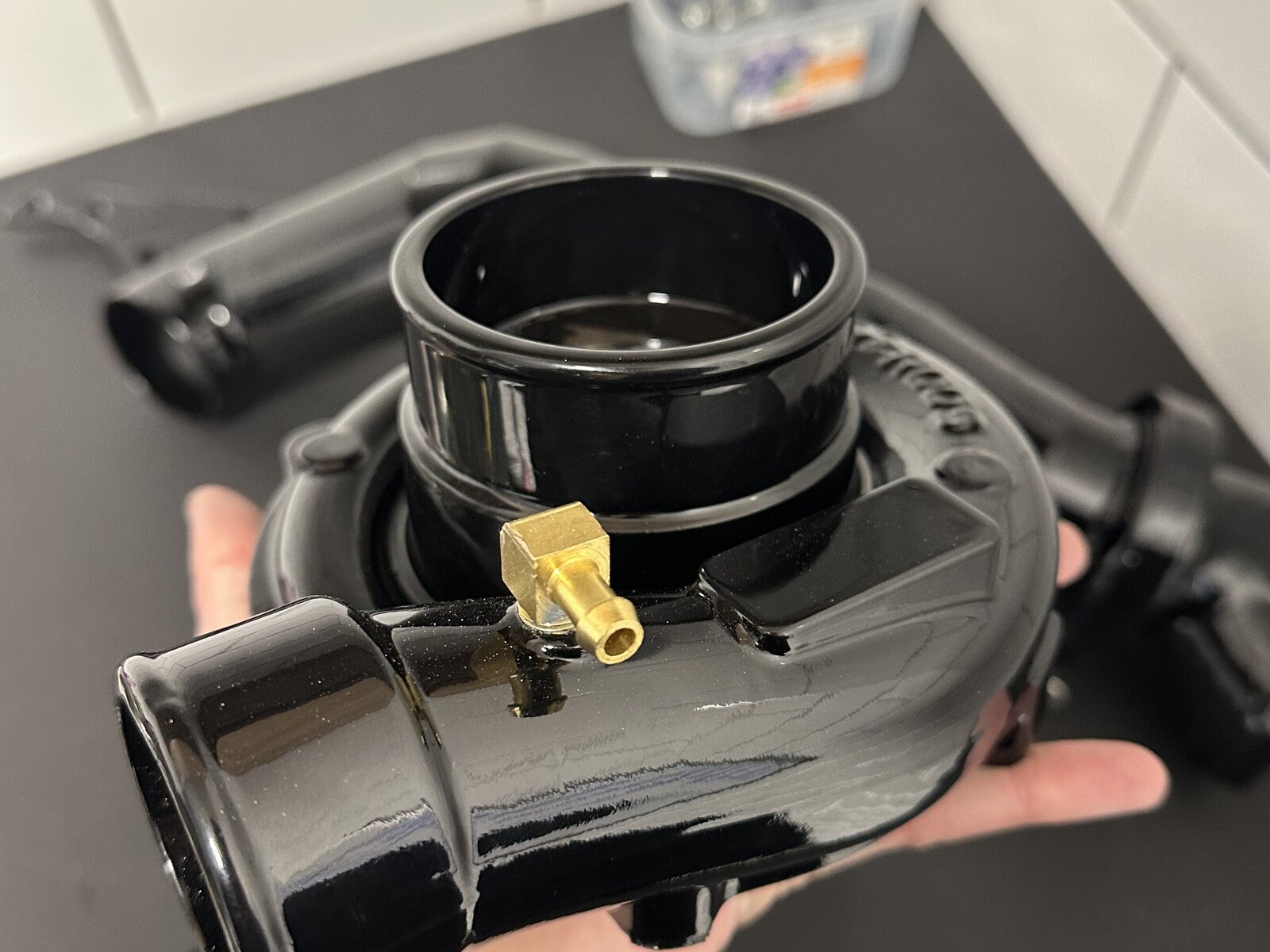 Powder-coated finish